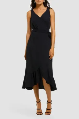 Tania Olsen Brit Midi Dress in Navy Size 16 for rent on The Volte - image 1