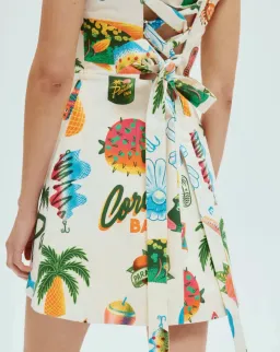 Alemais Samaki Mini Dress Print Size 10 for rent on The Volte - image 2