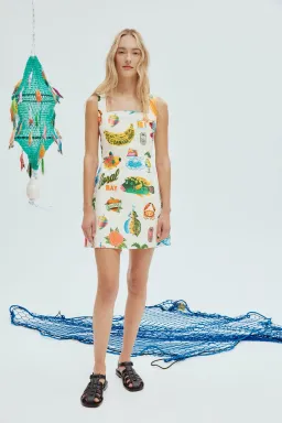 Alemais Samaki Mini Dress Print Size 10 for rent on The Volte - image 1