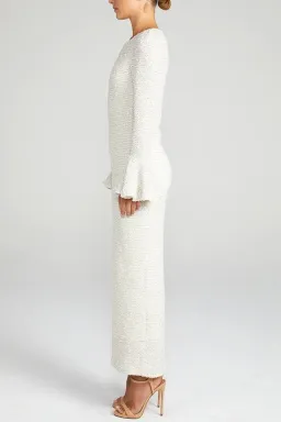 Shona Joy Aimee Frill Cuff Dress Cream Size 10 for rent on The Volte - image 2