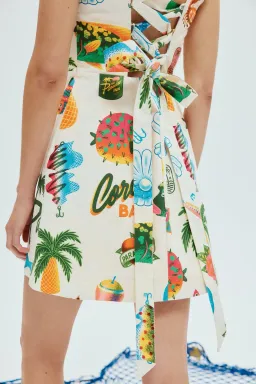 Alemais Samaki Mini Dress Print Size AU 10  for rent on The Volte - image 3