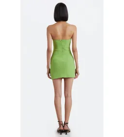 Bec & Bridge Karina Mini Dress Pea Green Size AU 6 for rent on The Volte - image 2