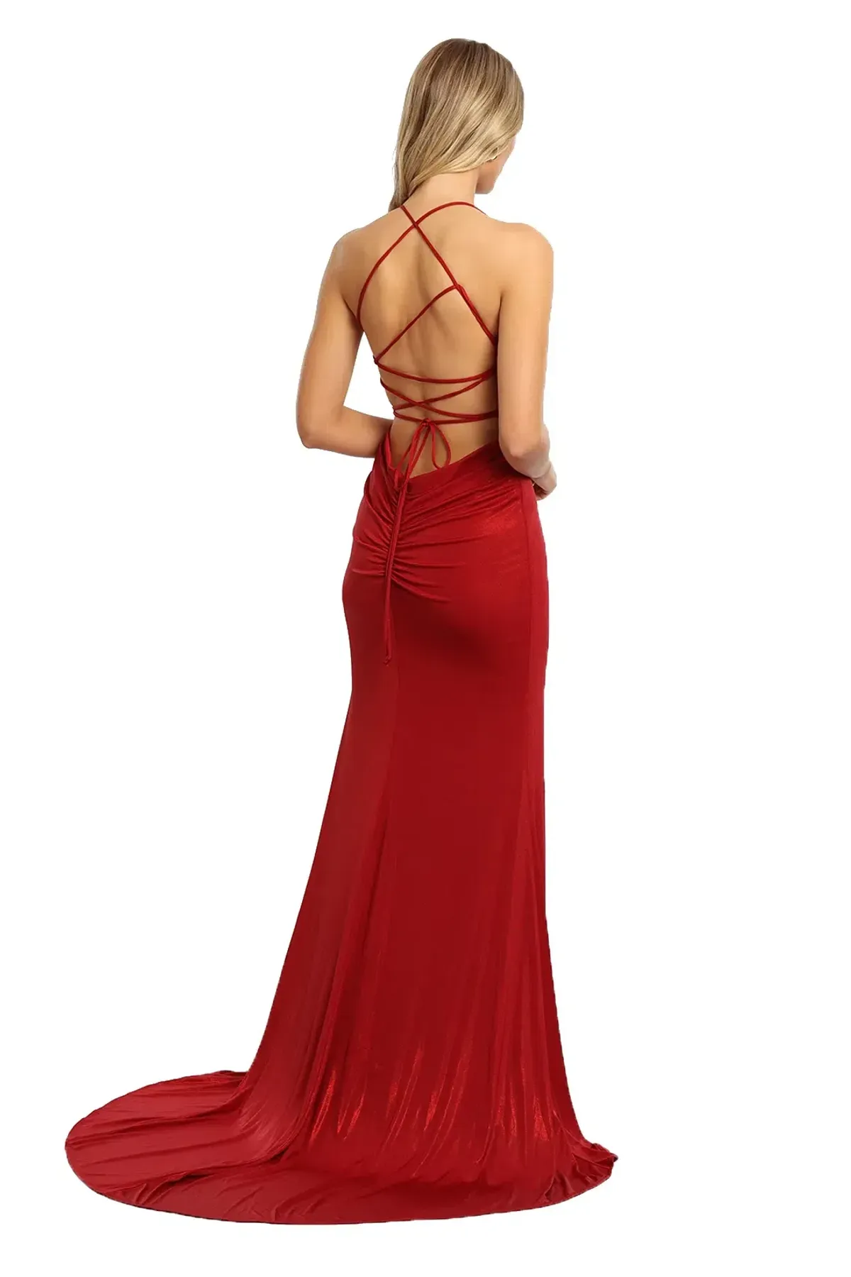 Tania Olsen Milton Gown in Red Size 6 - Image 3