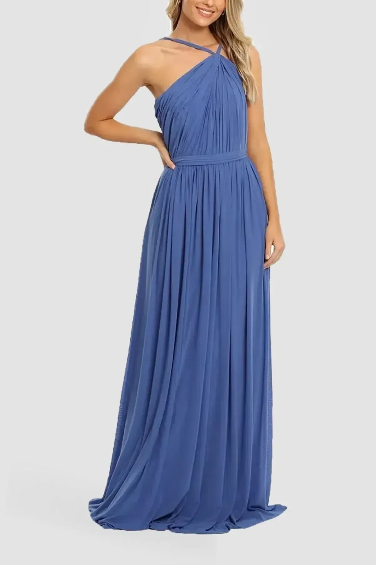 Tania Olsen Sabrina Gown in Sky Blue Size 10 - Image 1