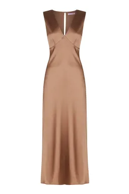 Hansen and Gretel Jessa Dress Brown Size XS/ AU 6 for rent on The Volte - image 3