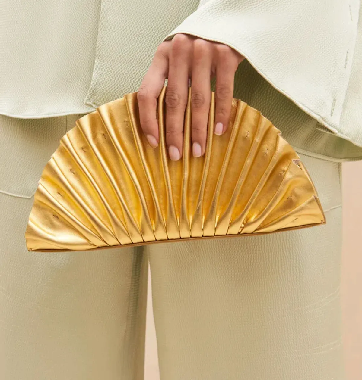 Cult Gaia Nala Mini Clutch in Gold  - Image 4