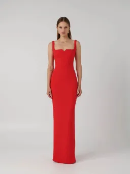 Effie Kats Natalya Gown Red Size XS / AU 6 for rent on The Volte - image 1