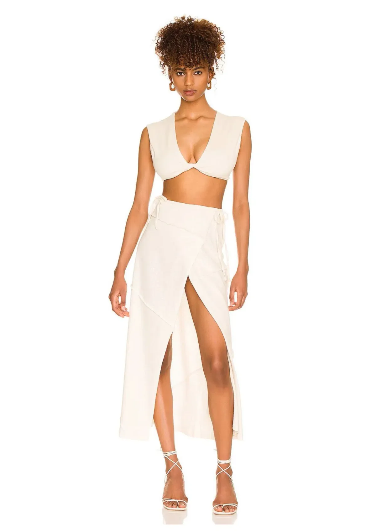 Hansen & Gretel Catalina Top Size 10 and Skirt Size 12 Set Sand - Image 1