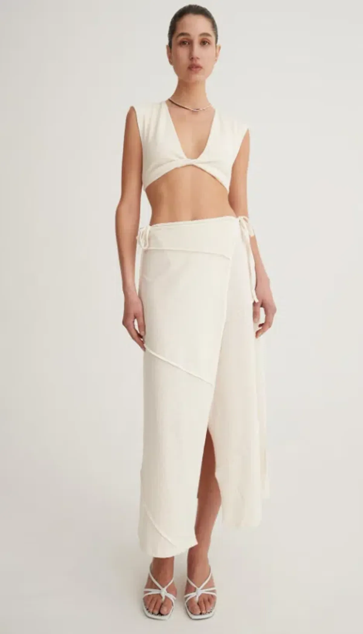 Hansen & Gretel Catalina Top Size 10 and Skirt Size 12 Set Sand - Image 2