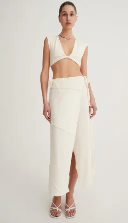 Hansen & Gretel Catalina Top Size 10 and Skirt Size 12 Set Sand for rent on The Volte - image 2