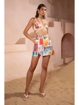 Eliya the label Taormina Shirt M / AU 10 and Monaco Skirt L / AU 12 in Print for rent on The Volte - image 4