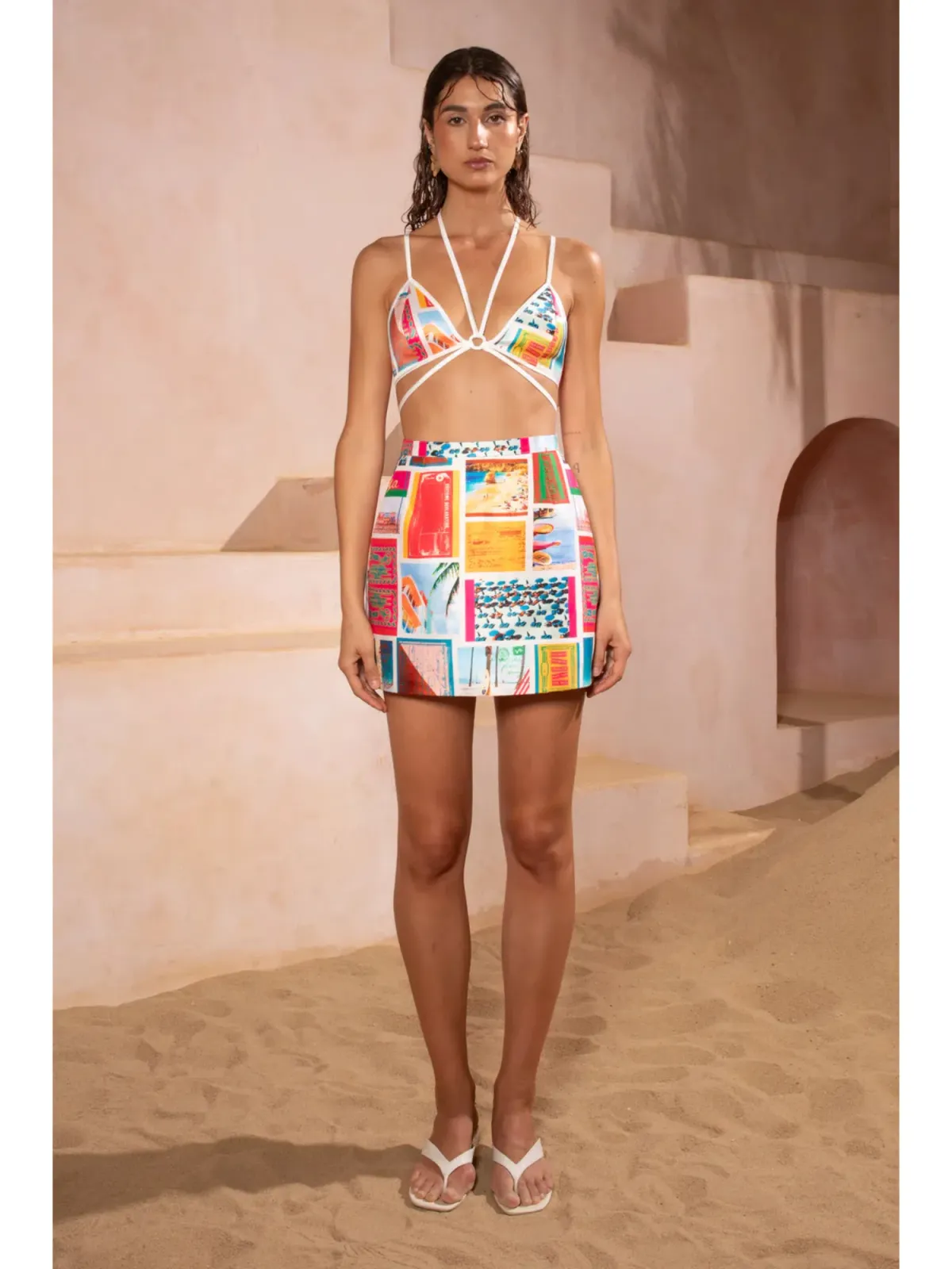 Eliya the label Taormina Shirt M / AU 10 and Monaco Skirt L / AU 12 in Print - Image 3