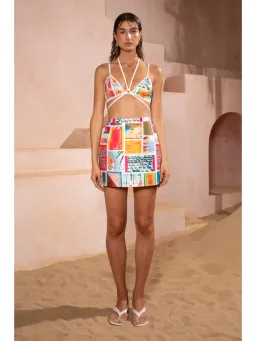 Eliya the label Taormina Shirt M / AU 10 and Monaco Skirt L / AU 12 in Print for rent on The Volte - image 3