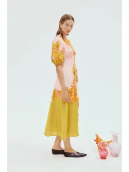 Alemais Silas Midi Dress In Multi Size AU 10 for rent on The Volte - image 3