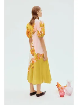 Alemais Silas Midi Dress In Multi Size AU 10 for rent on The Volte - image 2