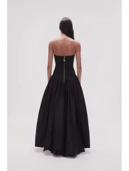 Aje Violette Bubble Hem Maxi Dress Black Size AU 12 for rent on The Volte - image 2