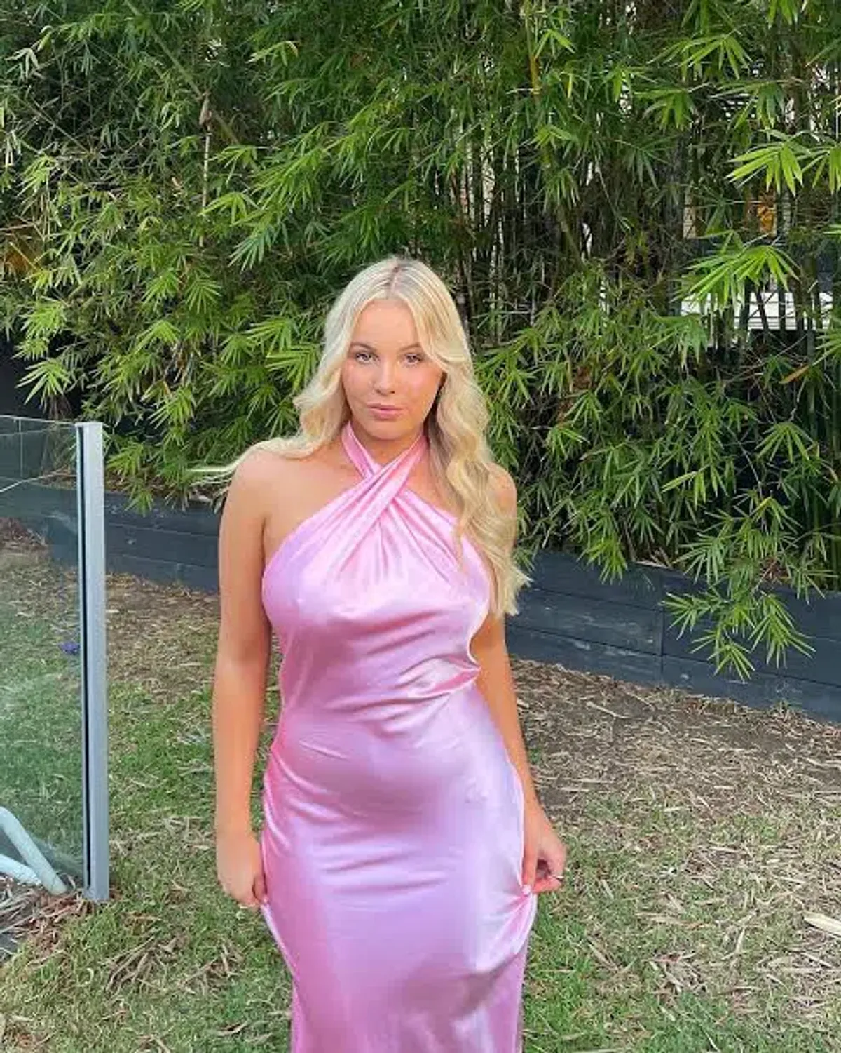 YLD Design Crossover Maxi Dress in Pink Size M / AU 10  - Image 3