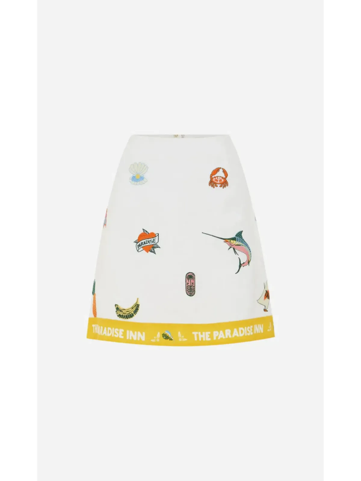 Alemais Blue Marlin Embroidered Shirt AU 14 and Skirt AU 16 in Print - Image 9