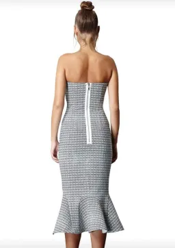 By Johnny Raffia Drop Flair Dress Print Size XS for rent on The Volte - image 2