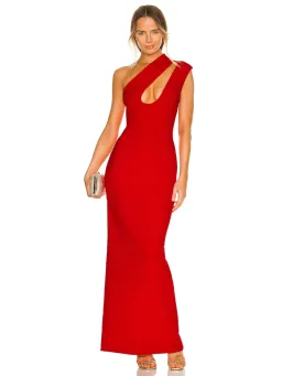Solace London Krista Maxi Dress in Royal Red Size US 6 / AU 10 for rent on The Volte - image 1