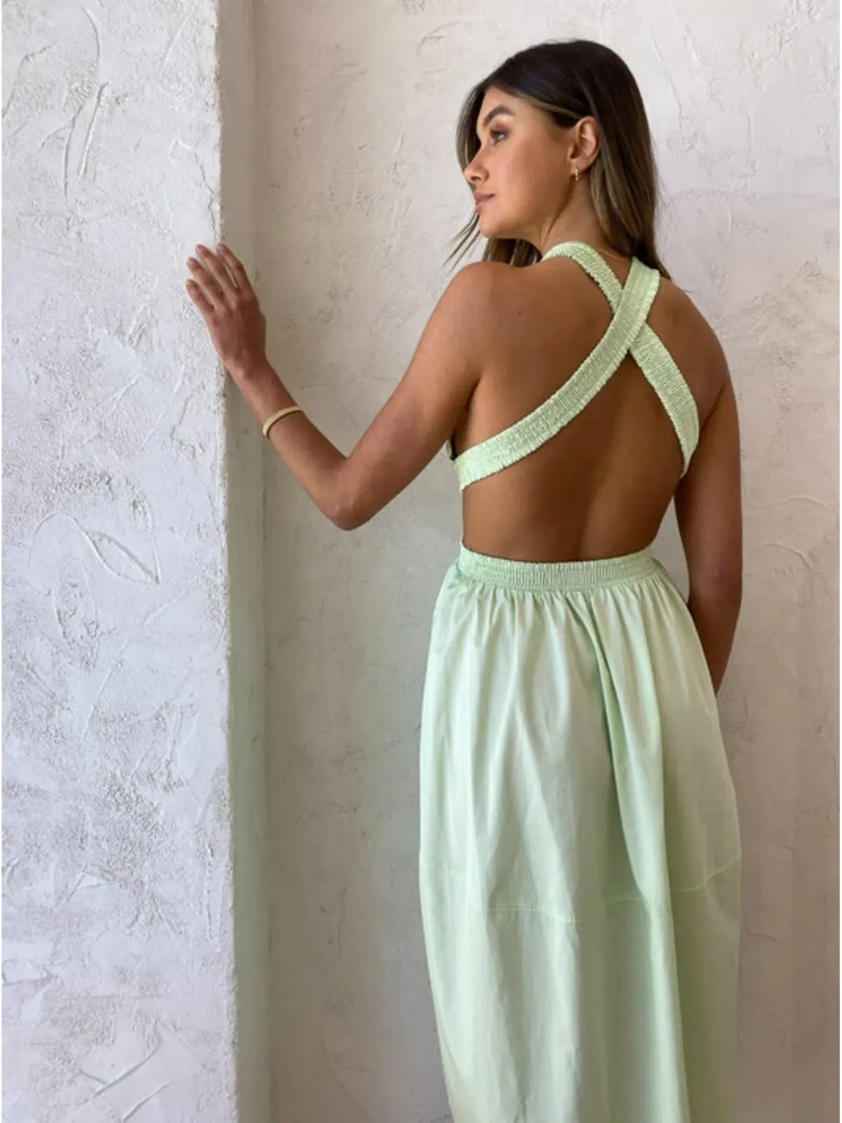 Camilla and Marc Pollina Midi Dress in Sour Apple Size AU 10 - Image 3