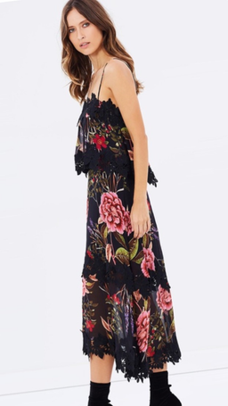 Peony floral overlay dress for rent on The Volte - image 2