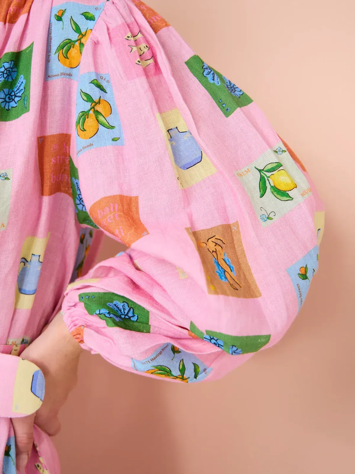 Palm Noosa Noddy Dress Pink Emblem Size 8 - Image 3