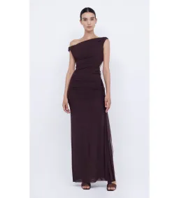 Bec & Bridge Kailani Asym Maxi Dress Chocolate Size 10 for rent on The Volte - image 3