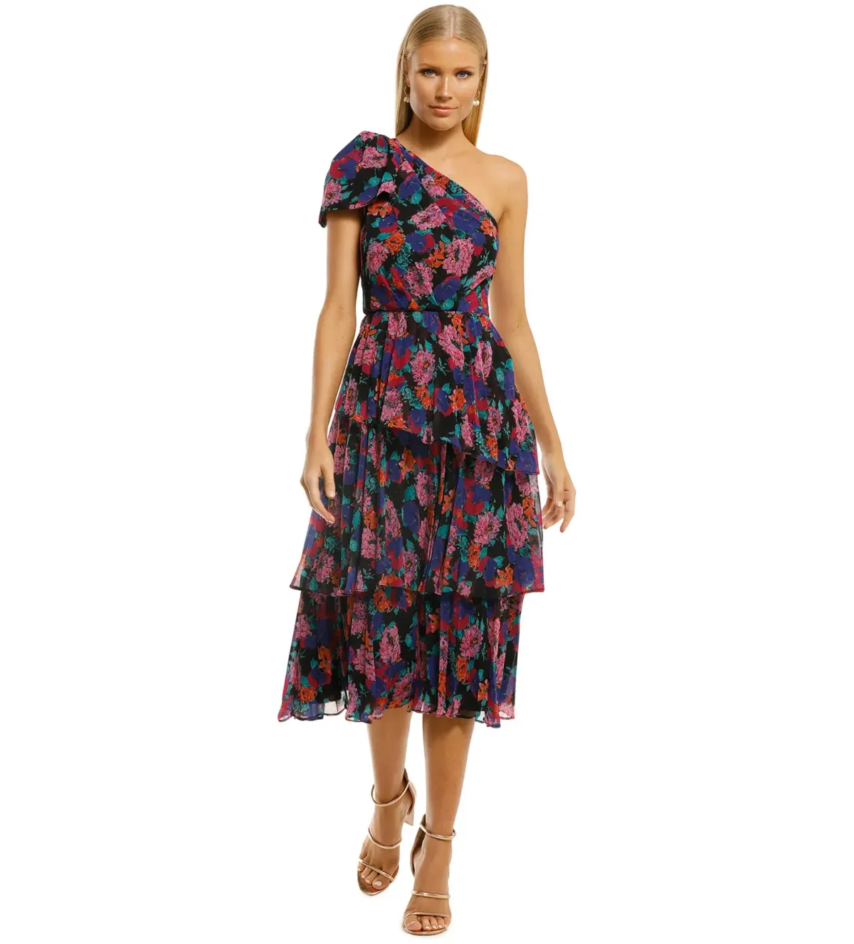 Talulah Sweet Talk Midi Dress in Evening Fantasia Size 8 - Image 1