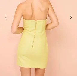 Manning Cartell Love Blossoms Raffia Mini Dress in Limoncello Size 10  for rent on The Volte - image 2