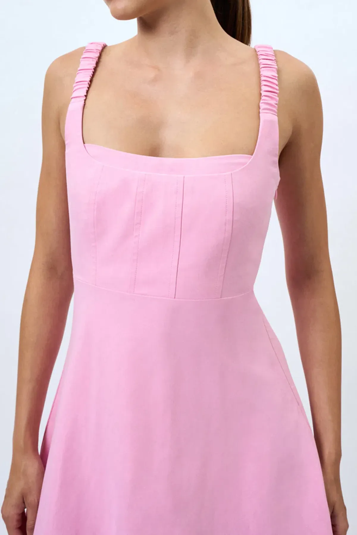 By Johnny Daphne Bust Midi Dress Taffy Pink Size 6 - Image 2