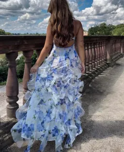 Menti Santorini Iris Gown in Floral Size S / AU 8 for rent on The Volte - image 7