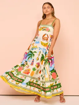 Alemais Paradiso Sundress in Multi Size AU 8 for rent on The Volte - image 2