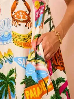 Alemais Paradiso Sundress in Multi Size AU 8 for rent on The Volte - image 8