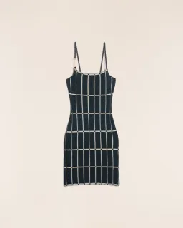 Jacquemus La Robe Maille Malha Dress Navy Size 8 for rent on The Volte - image 3
