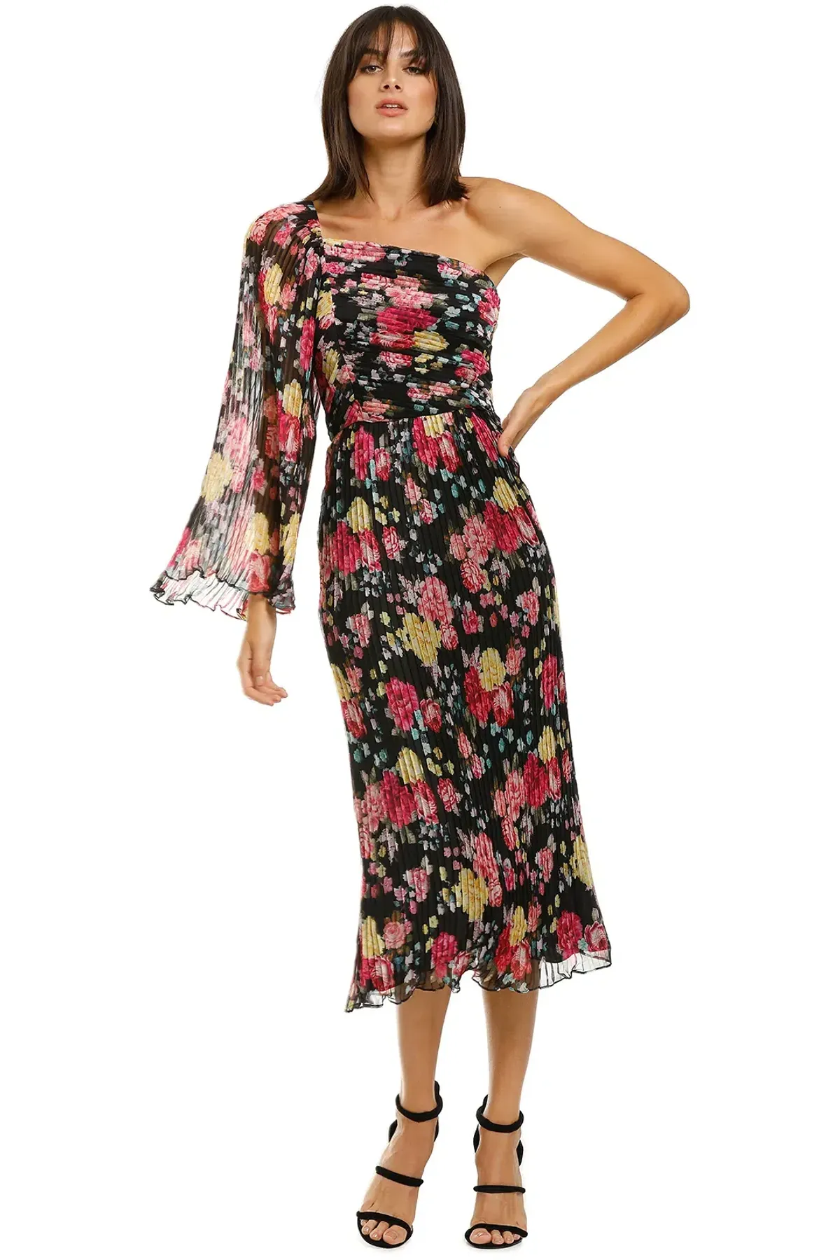 Talulah Midnight Fiesta Midi Dress in Floral Size 10 - Image 1