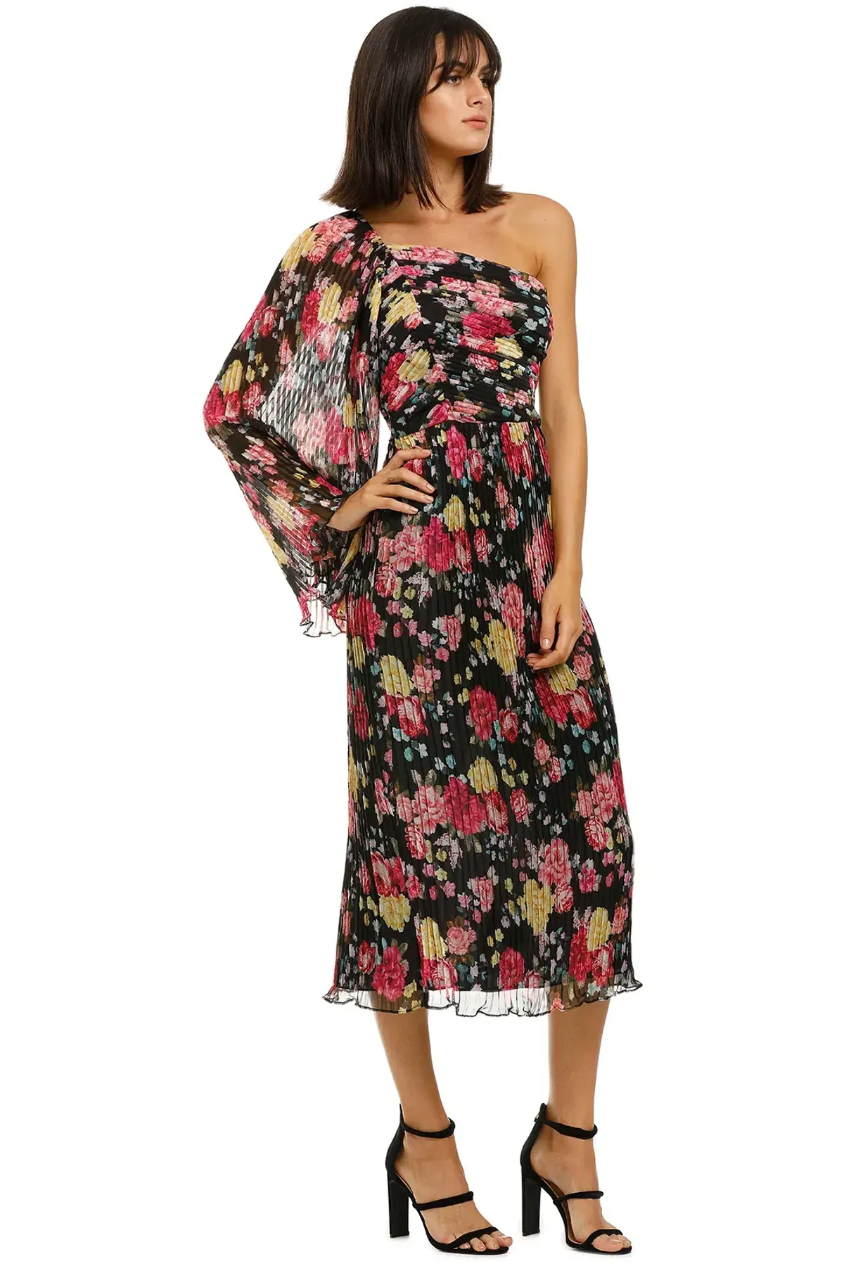Talulah Midnight Fiesta Midi Dress in Print Size 8 - Image 2