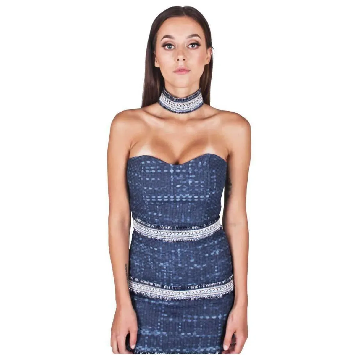 Eliya the Label Marina Dress Blue Size Size 6 - Image 3