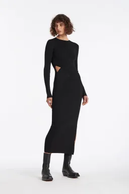 Sir The Label Celina Midi Dress Black Size 2 / AU 10 / M for rent on The Volte - image 1