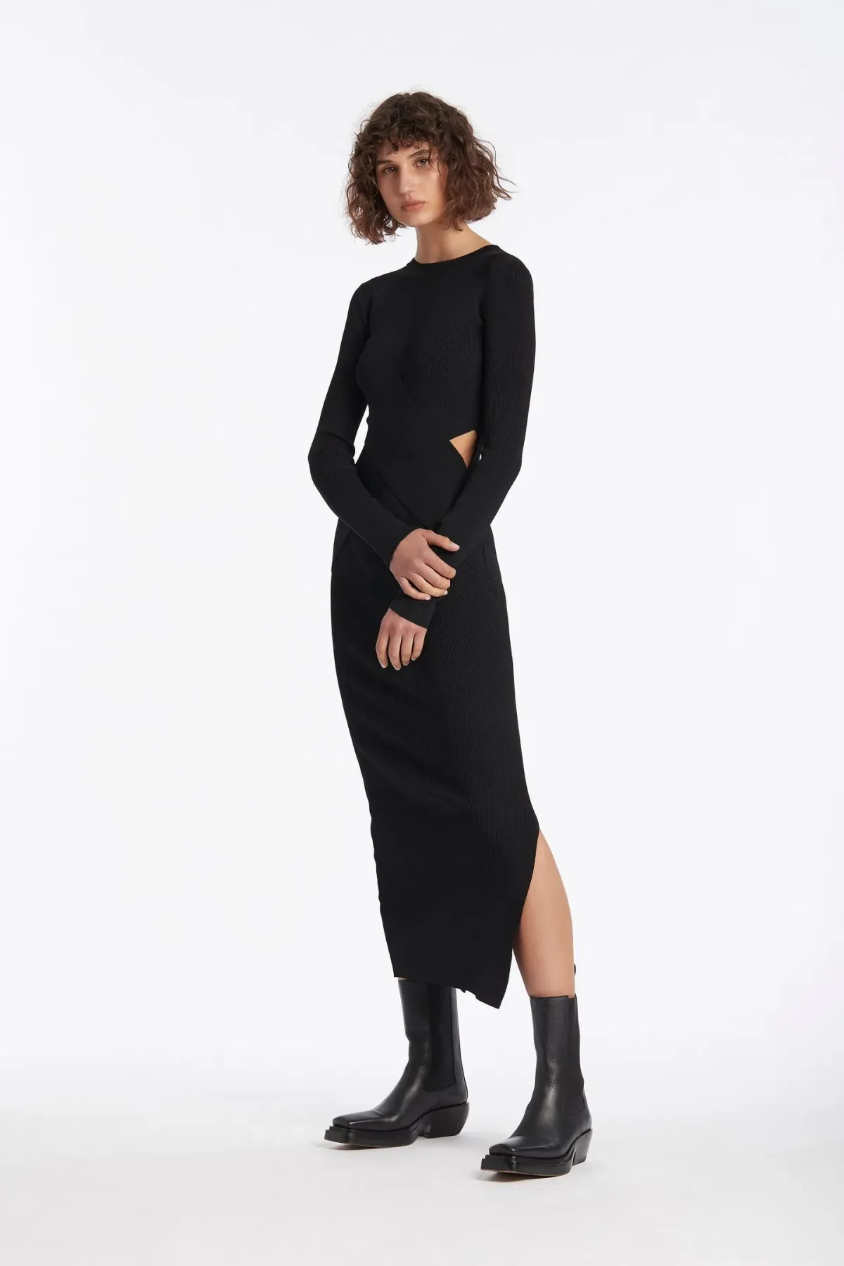 Sir The Label Celina Midi Dress Black Size 2 / AU 10 / M - Image 2