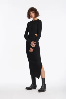 Sir The Label Celina Midi Dress Black Size 2 / AU 10 / M for rent on The Volte - image 2