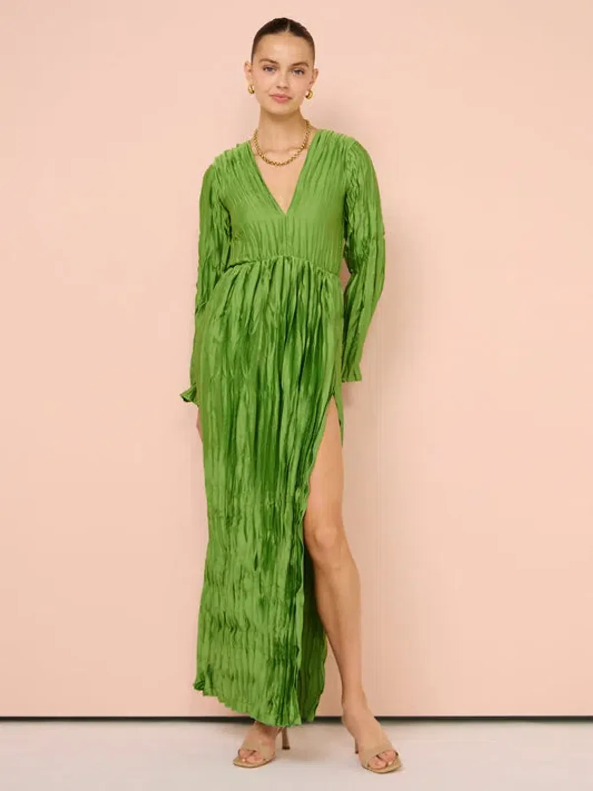 L’Idee Costes Maxi Dress Green Size 12 - Image 1