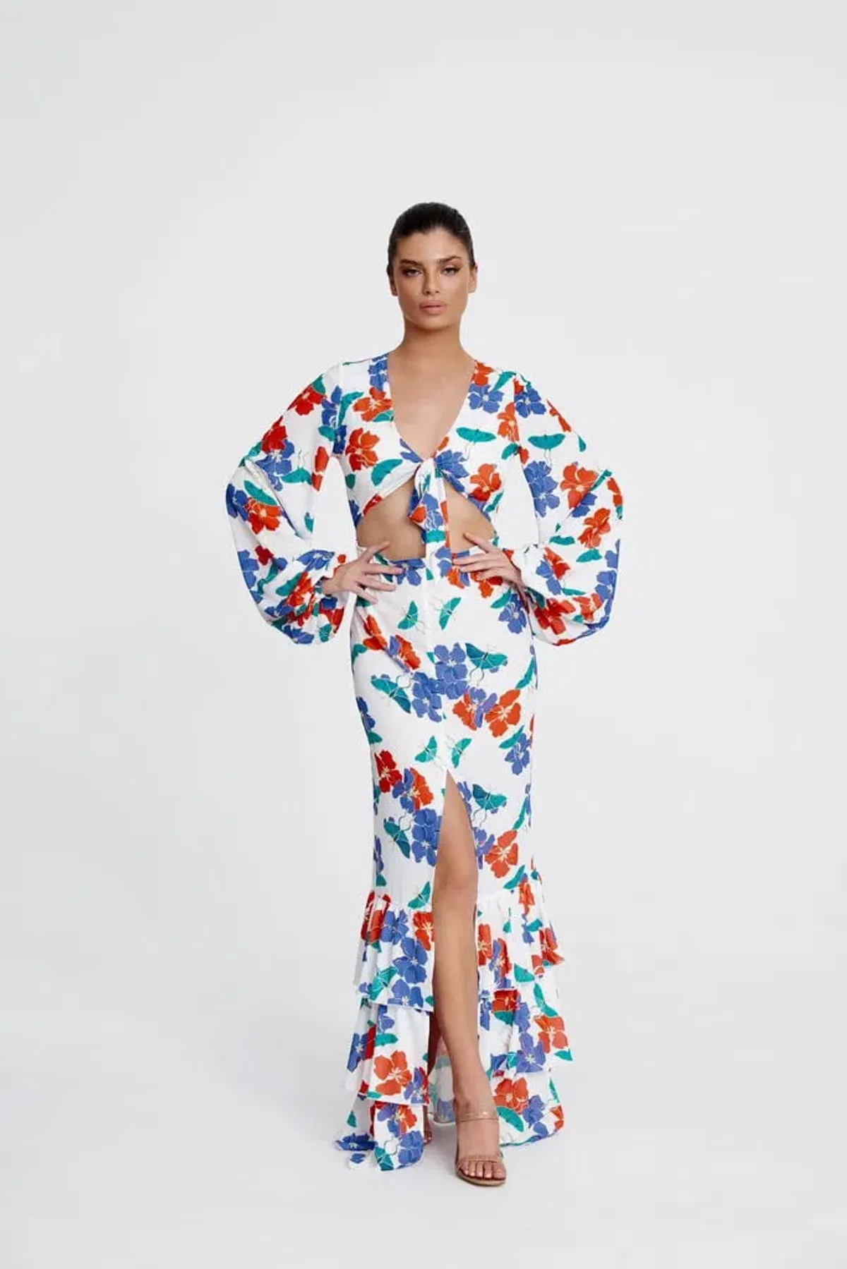 Derma Department Catalina Maxi Dress Floral Size 10 - Image 1