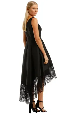 Anthea Crawford Satin Hi Lo Midi Dress in Black Size 10 for rent on The Volte - image 3