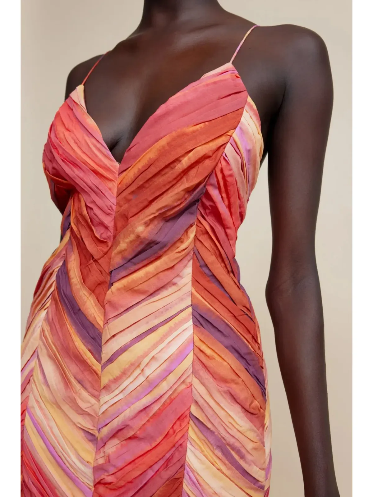 Acler Marley Mini Dress in Watercolour Horizon Size AU 12 - Image 3