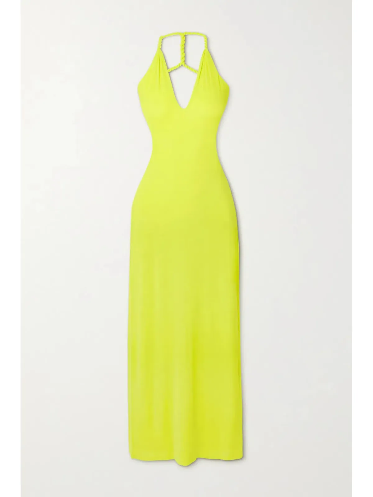 Dion Lee V Neck Rope Dress Yellow Size AU 6 - Image 3