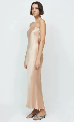 Bec & Bridge Moon Dance Strapless Maxi Dress Rose Gold AU 8 for rent on The Volte - image 2
