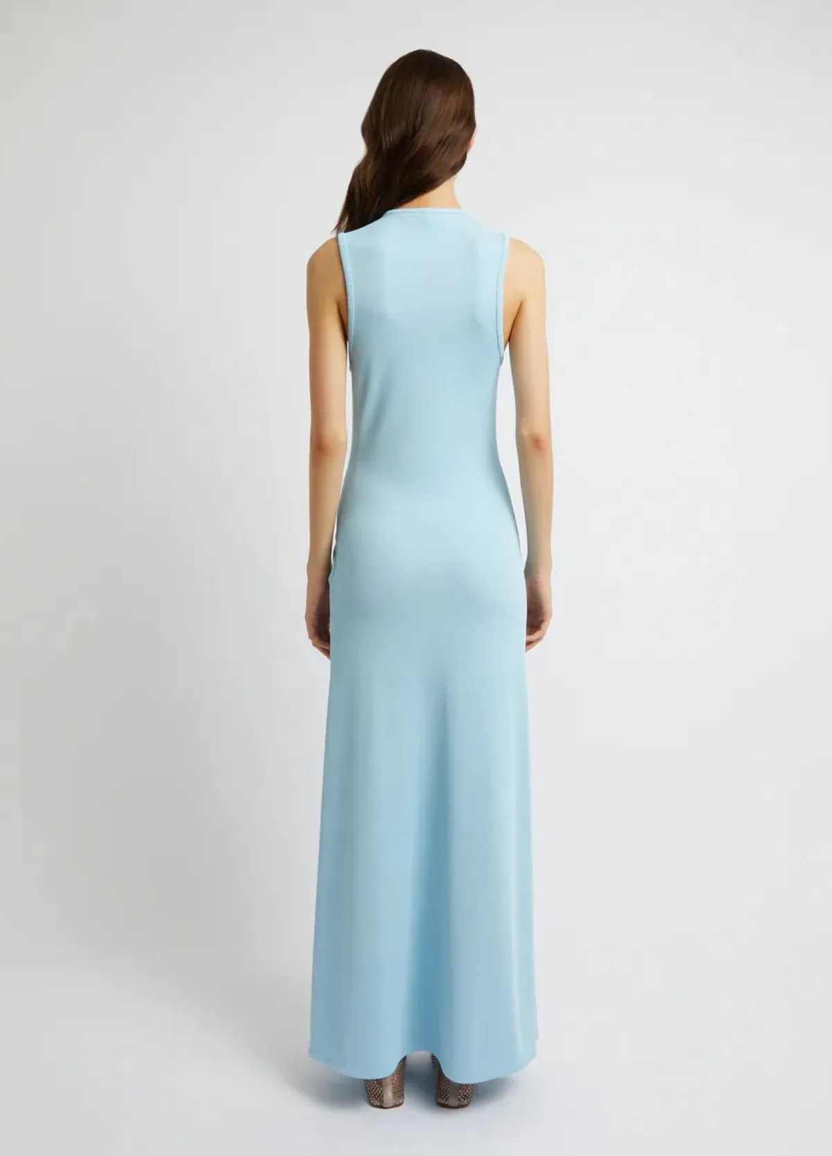 Christopher Esber Chasm Cay Buckle Dress in Blue Calcite Size AU 12 - Image 4