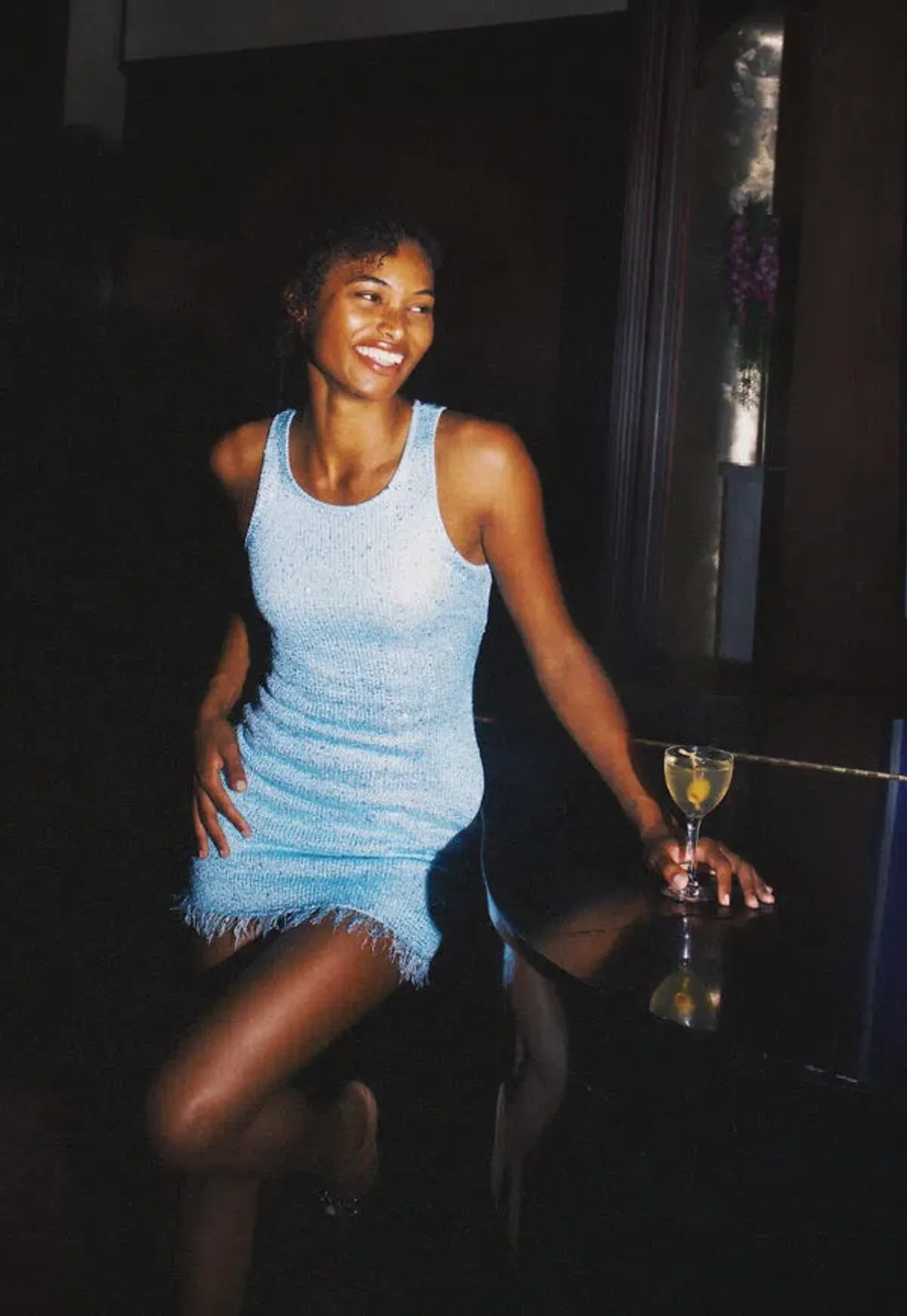 Asta Resort Natalia Mini Dress in Blue Size XS/Au 6 - Image 1