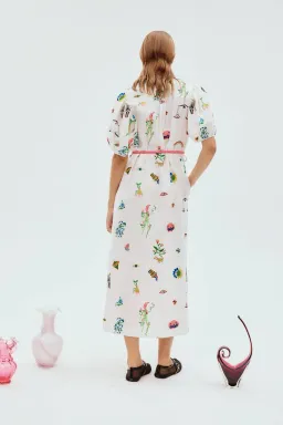 Alemais Atticus Embroidered Shirtdress Print Size 14 for rent on The Volte - image 4
